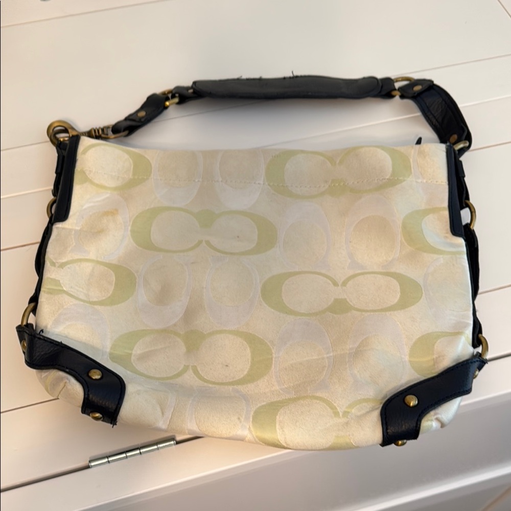 Coach Beige and Black Women's Bag
